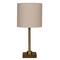 15.5" Metal Table Lamp with Natural Fabric Shade by Ashland®